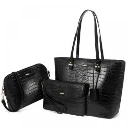 Lovevook 2022 Brand Designer Handbags Set for Women Fashion Shoulder Tote Bags Top Handle Satchel 3pcs Ladies Purse and Handbags