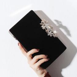 New evening dress bag party purses ladies elegant velvet evening bags woman clutch bag handbag purse