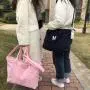 Ladies Corduroy Tote Shoulder Bag Handbag Blank Women Working Bags Tote Custom Logo Design Winter Hand Bag Tote