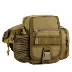 Vertical light cavalry waist bag, tactical waist bag, multi-purpose crossbody bag, cycling bag, sports men's bag, water cup cove