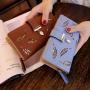 ZR020 2023 New Korean Women's PU Wallet Long Fashion Handbag Hollowed-out Leaf Zipper Buckle Purse Women's Bag