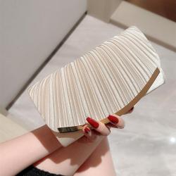 Luxury women party clutch bags dinner dress champagne handbag evening wedding wrinkle purses and handbags for women wholesale