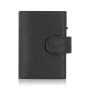 Customized Genuine Leather Aluminum Holder Card Holder Men Zipper Coin Purse Rfid Credit Card Holder Pop Up Wallet