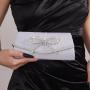 Elegant Black Envelope Clutch Bag Evening Bags Diamond Bow Fancy Dinner Shoulder Party Bag For Women  2024