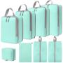 XL009-8 Foldable Travel Bag Eight Pieces Travel Organizer Set 6 Colors Accept Customized Logo Durable Essentials for Travelling