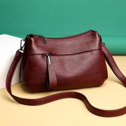 Classical vegan leather bags women handbags ladies mom brown shoulder bag cross-body leather bags