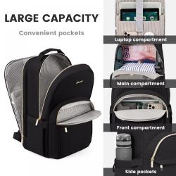 LOVEVOOK 2023 casual waterproof laptop backpack men lightweight carry on travel bags large capacity women's school bookbag
