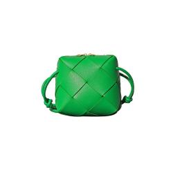 2024 Custom Logo Vendor Genuine Leather Crossbody Bag For Women Handmade Woven Purse