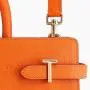 Latest top handle handbag with wide strap fashion women genuine leather shoulder bag for lady