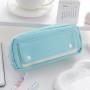 Durable Large Capacity Zip Pen Pencil Pouch School Office Supplies Organizer Pencil Bag