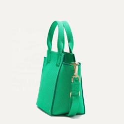 2022 New Casual Canvas Small Womens Handbags Knitted Bags Trendy Solid Color Green Portable Zipper Ladies Crossbody Bags