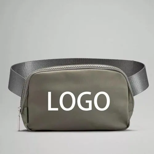Custom Sling Waist Running Belt Bag Nylon Unisex Phone Fanny Pouch Crossbody Lemon Mini Belt Bags with Adjustable strap