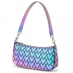 LOVEVOOK fashion hot sale small PU Crossbody Bags luxury shoulder bags custom geometric luminous women bags