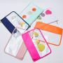 RTS New Waterproof Nylon Top Transparent Clear Embroidery Letter Travel PVC Pouch Make up Organizer SNACKS STUFF Zipper Pouch