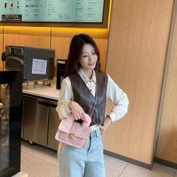 ladies handbag pu leather small bag wholesale fashion shoulder bag for women 2024 mobile phone bag women's handbag