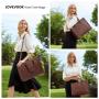 LOVEVOOK OEM 15.6 inch Laptop Tote Bag for Women Handbags Vintage Computer Work Bags Leather Briefcase Office Ladies Bag Purse