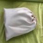 Flexography Custom Logo Printed Pink Satin Hair Dust Bag For Wig Package Satin Drawstring Pouch