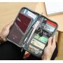 HR246 New Polyester Documents Package Travel Ticket Card Passport Storage Bag Pocket Change Key Receipt Folder Customized LOGO