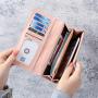Hot Selling fashion clutch bag luxury money clip factory wholesale print long folding women's wallet