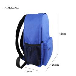 Blue Mini Smell Proof Backpack with Lock for Men Women Travel Bookbag Smoking Accessories Storage