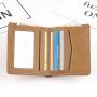 Custom eco leather bifold wallet premium vegetable tanned leather men's wallet