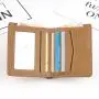 Custom eco leather bifold wallet premium vegetable tanned leather men's wallet