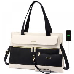 2022 LOVEVOOK wholesale 2pcs casual luxury tote bags large 15.6inch tote laptop bags for women hand bags purses and handbags