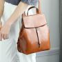 New Retro Fashion Ladies Traveling Backpack Wholesale Elegant Oil Wax Cowhide Backpack Women Shoulder Handbags Crossbody