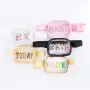 Keymay Wholesale Men Women Transparent Belt Bag Waterproof Waist Bag Pvc Clear Fanny Packs Crossbody
