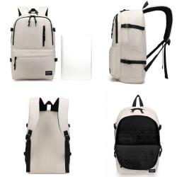 ZF286 New Schoolbag Female Junior High School Students Shoulder Bag Male Computer Backpack Oxford Breathable Waterproof Travel