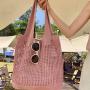 XL334 Imported Shopping Handbag New Version Shoulder Bag Vintage Handmade Woolen Knitting Bag Lightweight Ladies Tote Bag