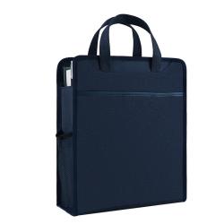 HR158 Men's Business Briefcase Oxford Cloth A4 Data Handheld Document Bag Zipper Customized Logo Office Meeting Document Bag