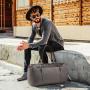2022 LOVEVOOK new arrival Canvas Overnight Weekender Bag with Shoe Compartment Gym Tote Carry on Hand Bags men Duffel Travel Bag