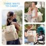 LOVEVOOK OEM Multifunction Waterproof Travel Baby Diaper Tote Bag with Changing Pad Pacifier Case Fashion Travel Mommy Backpack