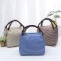 Factory Direct Supply Stripes Tote Lunch Bag Factory Wholesale Waterproof Tote Lunch Bag