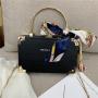 Popular Pearl Handbag New Bag For Women  Texture Double Layer Small Square Bag Single Shoulder Cross Bag For Women