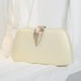 Trendy woman bags handbags clutches good quality ladies purse metal leaf decoration PU clutch bags velvet evening bag for lady