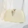 Trendy woman bags handbags clutches good quality ladies purse metal leaf decoration PU clutch bags velvet evening bag for lady