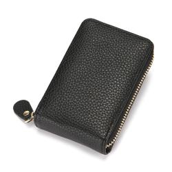 KHF033 2023 RFID Men's Wallet Money Clip Creative Crazy Horse Card Case Card Holder Buckle Coin Purse Key Bag