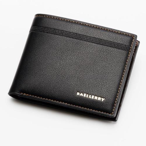 OEB006 New Fashion Men Wallet Business Casual Slim Wallet Purse Short PU Leather Brand Wallet For Men ID Credit Card Holders