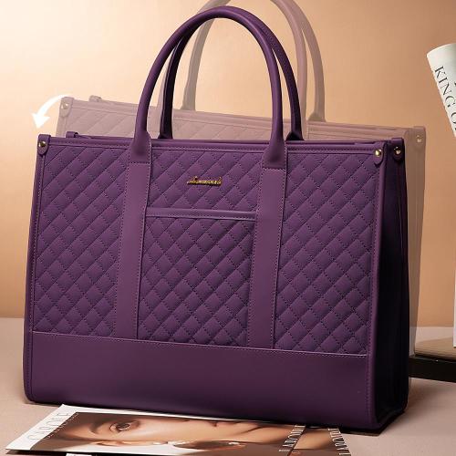 LOVEVOOK 2pc 15.6in quilted Tote Bag Business office Work Bags Office briefcase with Clutch Purse Handbag Laptop Bag for Women