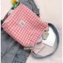 ZWY098 Wholesale Fashion Checkered Women Shoulder Bag Summer New Shopping Travel Camping Tote Bag Daily Lightweight Canvas Bag
