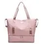 Wholesale Dry Wet Separation Exercise Yoga Fitness Large Capacity Short Trip Training Customized Logo Pink Duffle Travel Bag