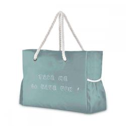 2024 New Arrived High Quality Fashion Lady Shopping Polyester Tote Bags Ladies Simple Custom Large Beach Bag