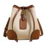 2024 Custom Luxury Genuine Leather Shoulder Bucket Bag For Women Drawstring Purse