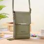 New Crossbody Touch Screen Solid Color Simple One Shoulder Phone Bag for Women