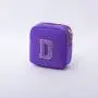 Wholesale Solid Color Stock No MOQ Fashion Cute Pink Custom Logo Letter Patches Nylon Small Pouch Cosmetic Pouch
