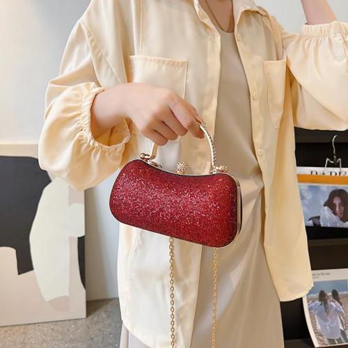 Personalized Chain Brilliant Diamond Bag for Women's 2024 New Handbag with Texture Unique Mini Sling Shoulder Crossbody