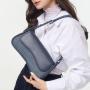 Wholesale Customize PU Leather And Trending Fabric Shoulder Bag Glossy Handbag Crossbody Bags Women's Hobo Underarm Bag