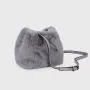 2024 Custom Faux Mink Fur Bucket Bag Handbag For Women Luxury Purse With Shoulder Strap